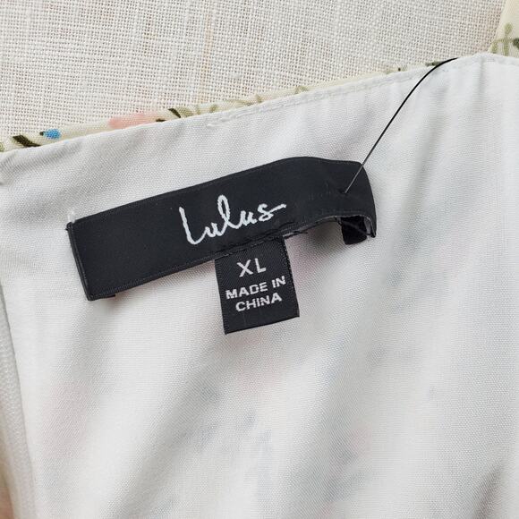 Lulus XL Always a Sweetheart White Floral Print Mini Dress New - Picture 7 of 9